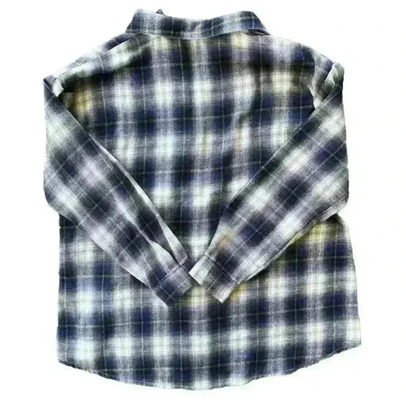 SHEIN Oversized Plaid Flannel Shirt Size Small or US 4 Button Up Long Sleeve - Picture 2 of 8